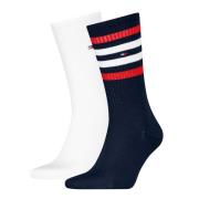 Tommy Hilfiger Sokken TH MEN SPORT SOCK 2P STRIPE met kleurrijke stree...