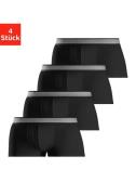 H.I.S Hipster strak zittende boxershorts van katoenmix (set, 4 stuks)