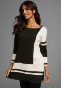 Laura Scott Lange trui met geometrische grafiek