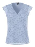 pieces Kanten top PCOLLINE SL LACE V-NECK TOP WVN NOOS