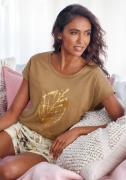 Lascana Pyjama top met folieprint