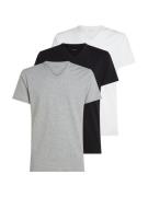 Calvin Klein T-shirt S/S V NECK 3PK met logo aan de zoom (3-delig, Set...