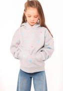 Zwillingsherz Hoodie Hearts Kids met geborduurde harten allover voor m...
