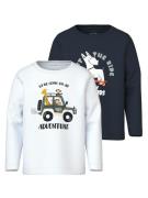 Name It Shirt met lange mouwen NMMVUX 2P LS TOP (set, 2-delig)