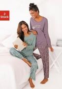 Vivance Dreams Pyjama met sterrenprint (4-delig, Set van 2)
