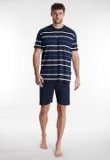 GÖTZBURG Shortama Midtown Korte mouw, ronde hals, gestreept bovenstuk ...