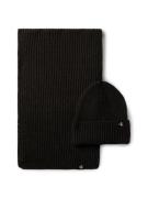 Calvin Klein Gebreide muts Monogram Rib Scarf Beanie Set