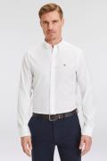 Gant Overhemd met lange mouwen Slim fit poplin overhemd licht slijtvas...
