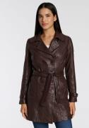 Mauritius Lange, leren jas GWTaresa Leren trenchcoat met strikriem (2-...