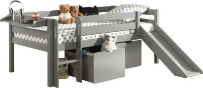 Vipack Speelbed Pino, massief dennenhout, met lattenbodem, 2 rolboxen,...