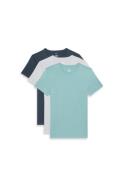 Calvin Klein T-shirt S/S CREW NECK 3PK met geborduurd logo (3-delig, S...