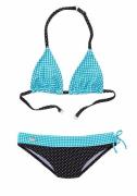 Buffalo Triangelbikini met motievenmix van ruit en stippen