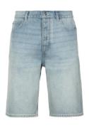 HUGO Blue Short Skate shorts met logo-lederpatch aan de taille