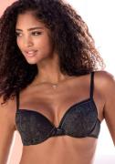 Vivance Push-up-bh met beugel van mooi kant met "love"-letters, sexy l...