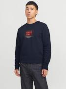 Jack & Jones Sweatshirt JJHUDSON – Sweatshirt met print, ronde hals en...