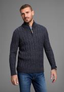 DELMAO Schipperstrui Tot maat 3XL met kabelpatroon
