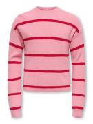 KIDS ONLY Gebreide trui KOGFRANCA SHORT L/S STRIPE KNT NOOS