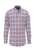 FYNCH-HATTON Geruit overhemd met geborduurd logo