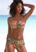 Lascana Bikinibroekje MALIA met zijrimpeling met tropische print