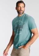 Man's World T-shirt Korte mouwen, casual pasvorm, van katoenmix, onder...