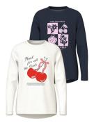 Name It Shirt met lange mouwen NKFVIX 2P LS TOP (Set van 2)