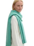 Tom Tailor Denim Gebreide sjaal effen met applicatie