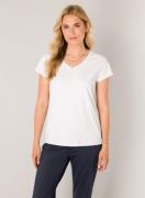 Base Level T-shirt Tilly met v-hals