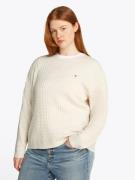 Tommy Hilfiger Curve Trui met ronde hals CRV CO CABLE C-NK LS SWEATER ...