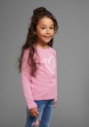 KangaROOS Shirt met lange mouwen Voor kleine meisjes , schattige logo-...