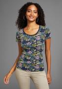 KangaROOS Shirt met korte mouwen met gebloemde print all-over