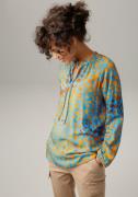Aniston CASUAL Blouse zonder sluiting met interessante alloverprint