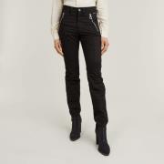 G-Star RAW Bikerbroek Biker Skinny Cargo met contrastkleurige ritsslui...