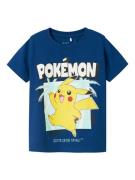 Name It Shirt met korte mouwen NMMMAHE POKEMON NREG SS TOP BOX SKY