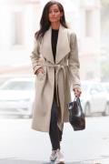 Lascana Lange jas met ceintuur en zakken, elegante damesmantel