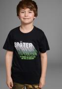 KIDSWORLD T-shirt SPÄTER...... Korte mouwen, perfecte pasvorm, met coo...