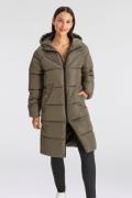 Only Gewatteerde jas ONLAMAND – Lange puffercoat met 2-weg-ritssluitin...