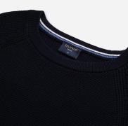 OLYMP Trui met ronde hals Waffle Structure