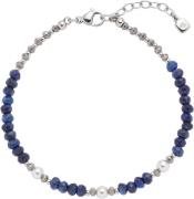 LEONARDO Armband Anjana, 024312 met sodaliet - met glasparel, parel (g...