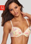 Lascana Push-up-bh met fijn, bloemig borduurwerk, sexy lingerie