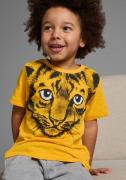 KIDSWORLD T-shirt Met geweldige print: LITTLE TIGER Korte mouwen, basi...