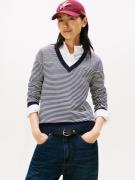 Tommy Hilfiger Trui met V-hals CO JERSEY STITCH V-NK SWEATER met V-hal...