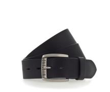 MUSTANG Leren riem Geperforeerd volleder met glans, 4 cm
