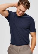 SELECTED HOMME Shirt met V-hals SLHNEWPIMA SS V-NECK TEE B NOOS
