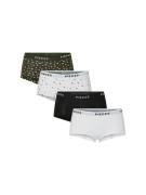 pieces Hipster PCLOGO LADY 4 PACK AOP/SOLID NOOS BC (set, 4 stuks)