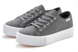 Lascana Sneakers Veterschoen, vrijetijdsschoen van textiel met plateau...