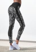 active by Lascana Legging Splash Sportbroek met allover patroon