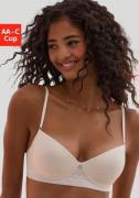 Lascana Push-up-bh met beugel in bandeau-vorm van kant met extra platt...