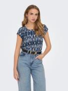 Only Shirtblouse ONLVIC S/S AOP TOP NOOS PTM