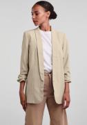 pieces Blouseblazer PCBOSELLA 3/4 BLAZER NOOS met plooidetail op de mo...