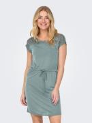 Only Kanten jurk ONLSINDY LIFE S/S O-NECK MIX DRESS JRS